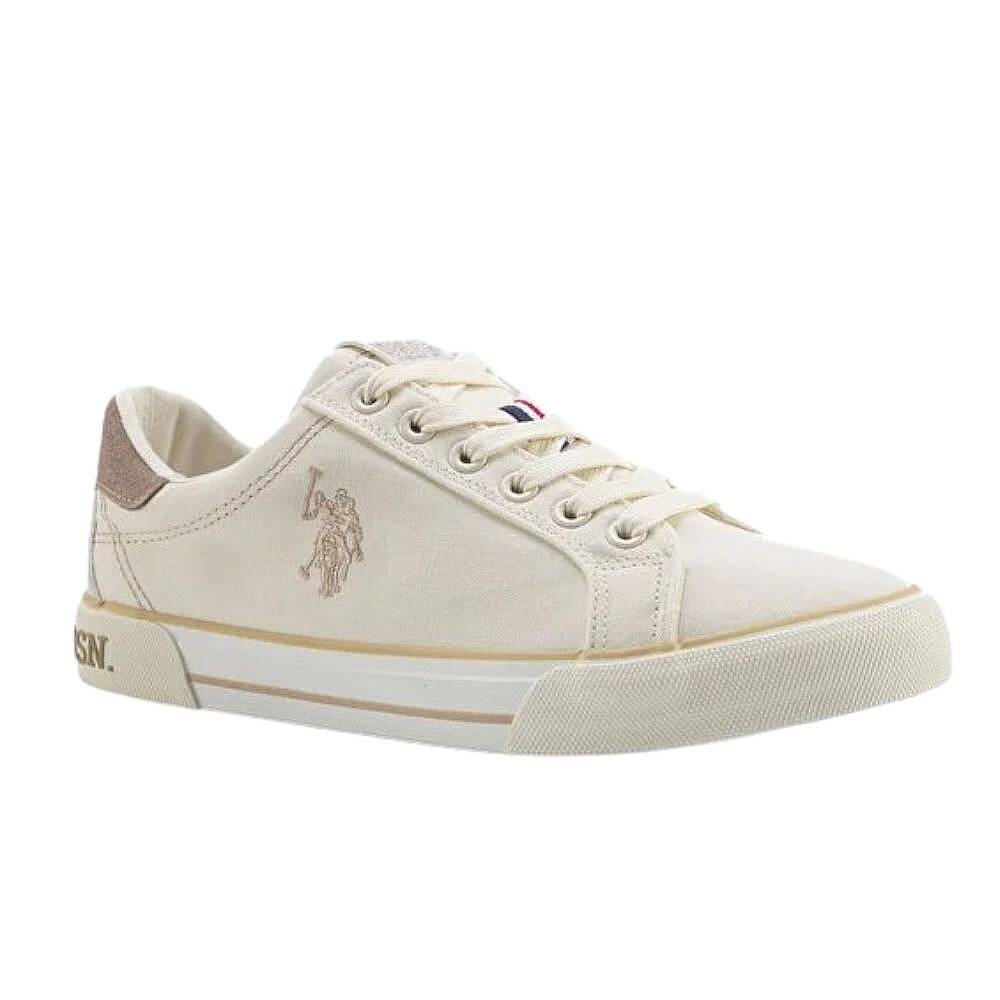 U.S Polo Assn Rachel 5FX Bej Kadın Sneaker - 1