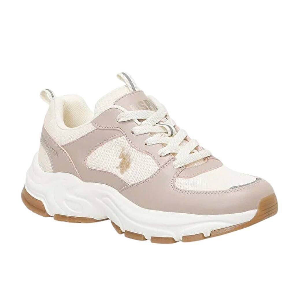 U.S Polo Assn Sorley 5FX Pudra Kadın Sneaker - 1
